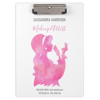 Porte-bloc Maquillage Artiste Beauté Salon Aquarelle personna