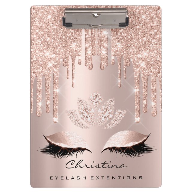 Porte-bloc Maquillage Artiste Lashes Spark Événement Planific (Devant)