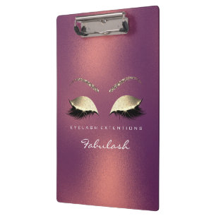 Porte-bloc Maquillage Beauty Studio Lashes Cuivre Bronze Luxe
