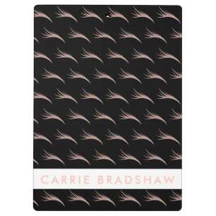 Porte-bloc Maquiller les yeux Roses en or Noir Personnaliser