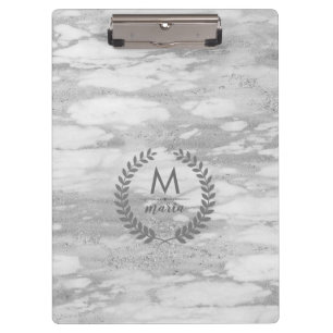 Porte-bloc Marbre Gris Avec Cadre Laura Wreath