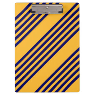 Porte-bloc Marine bleu et jaune soleil cinq bandes motif