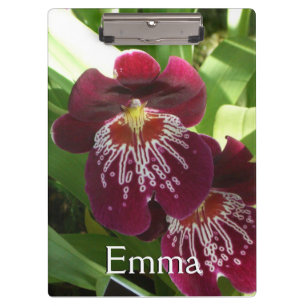 Porte-bloc Maroon Orchids II