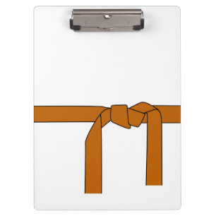 Porte-bloc Martial Arts Brown Belt Clip Board