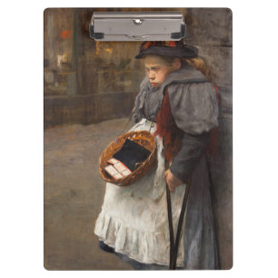 Porte-bloc Matchstick Girl pauvre rue Urchin Pauvreté urbaine