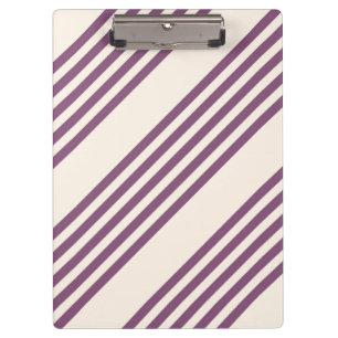 Porte-bloc Mauve violet beige cinq bandes motif