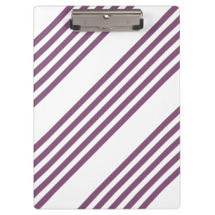 Porte-bloc Mauve violet blanc cinq bandes motif