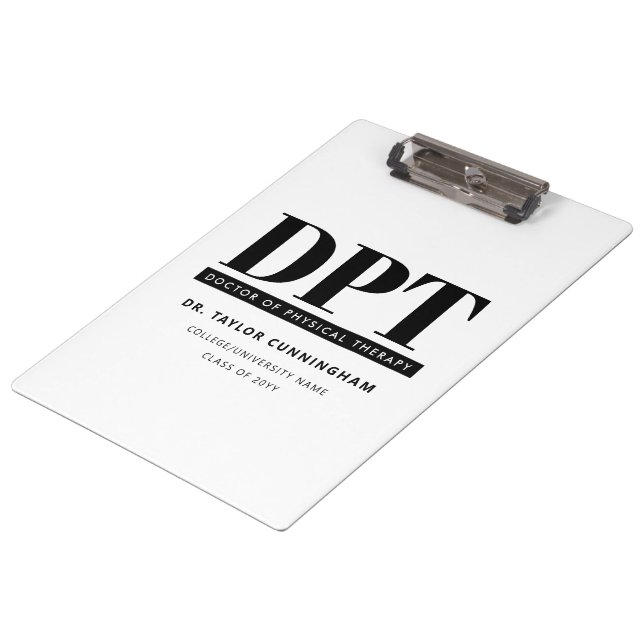 Porte-bloc Médecin DPT moderne personnalisé de thérapie physi (Incliné)