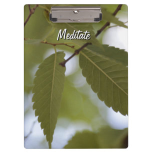 Porte-bloc méditer sur la création de Dieu nature feuilles
