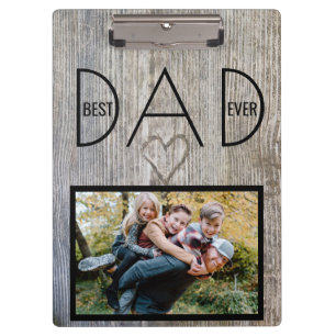 Porte-bloc Meilleur Papa Jamais, Notre Super Papa Photo Fête 