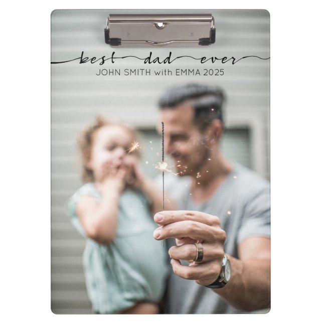 Porte-bloc Meilleur papa jamais Père Jour Typographie Modèle  (Devant)