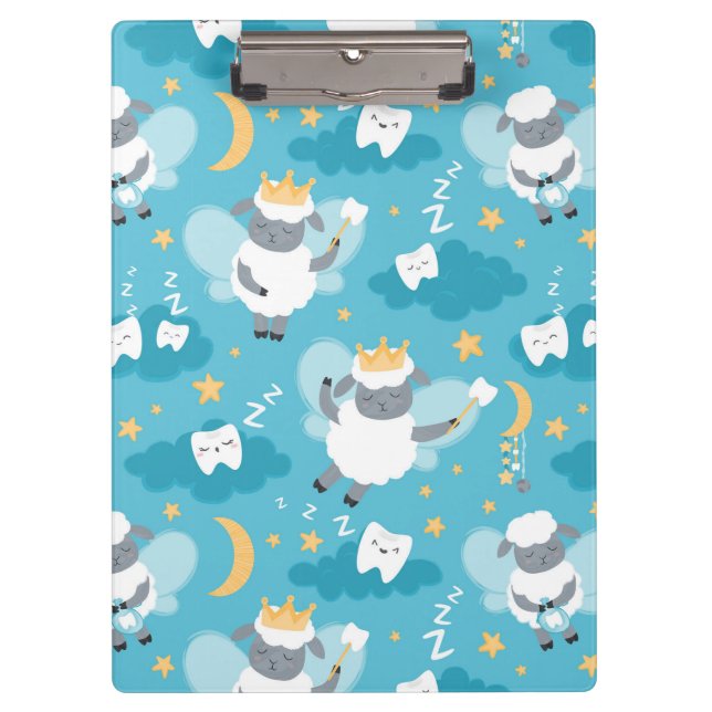 Porte-bloc Mélange Mouton Fée Dentiste Hygiéniste (Devant)