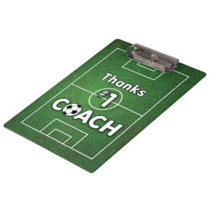 Porte-bloc Merci Coach de Football Terrain Herbeux