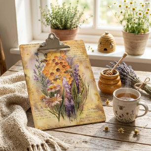 Porte-bloc Mignon aquarelle vintage abeille à miel nid d'abei