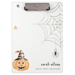 Porte-bloc Mignonne Éffrayante Halloween Citrouille Spider We