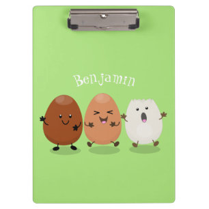 Porte-bloc Mignons œufs kawaii illustration de dessin animé d