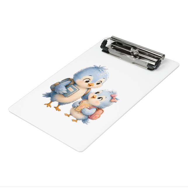 Porte-bloc Mini Petits Oiseaux Bleus (Angle3)
