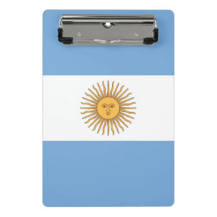 Porte-bloc Mini porte - bloc avec drapeau d'Argentine