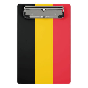 Porte-bloc Mini porte - bloc avec drapeau de Belgique