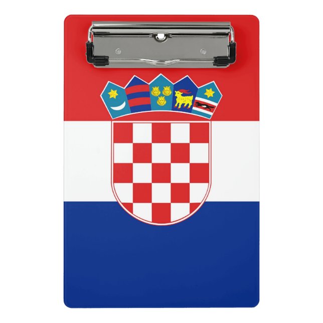 Porte-bloc Mini porte - bloc avec drapeau de Croatie (Devant)