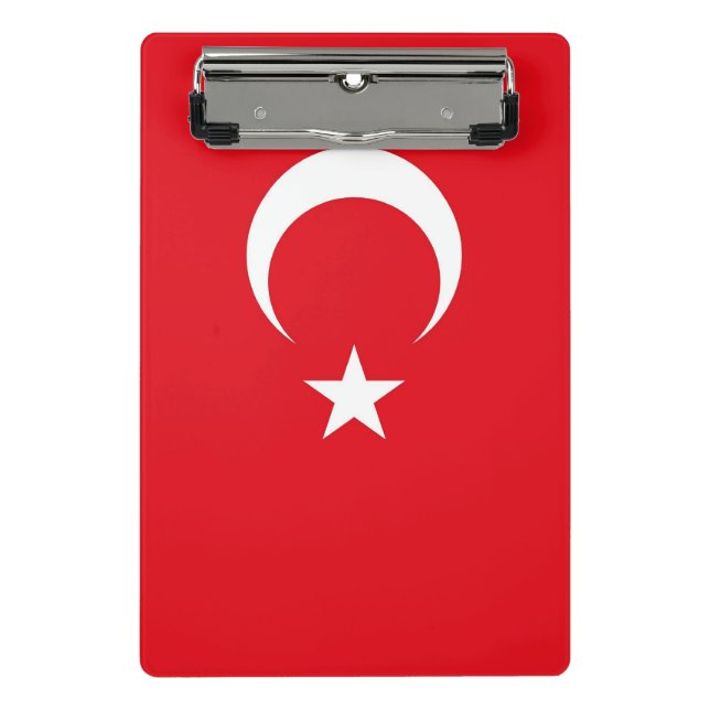 Porte-bloc Mini porte - bloc avec drapeau de la Turquie (Devant)
