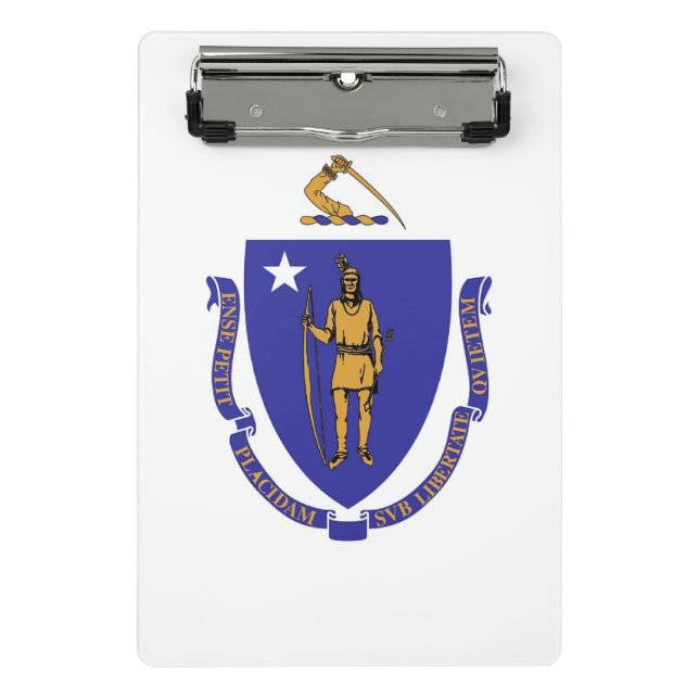 Porte-bloc Mini porte - bloc avec drapeau de Masachusetts, US (Devant)