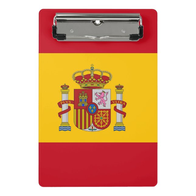 Porte-bloc Mini porte - bloc avec drapeau d'Espagne (Devant)