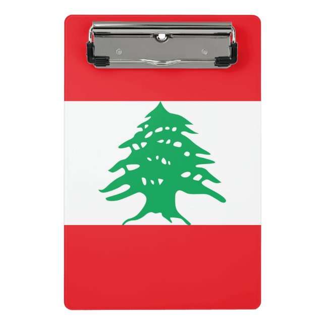 Porte-bloc Mini porte - bloc avec drapeau du Liban (Devant)