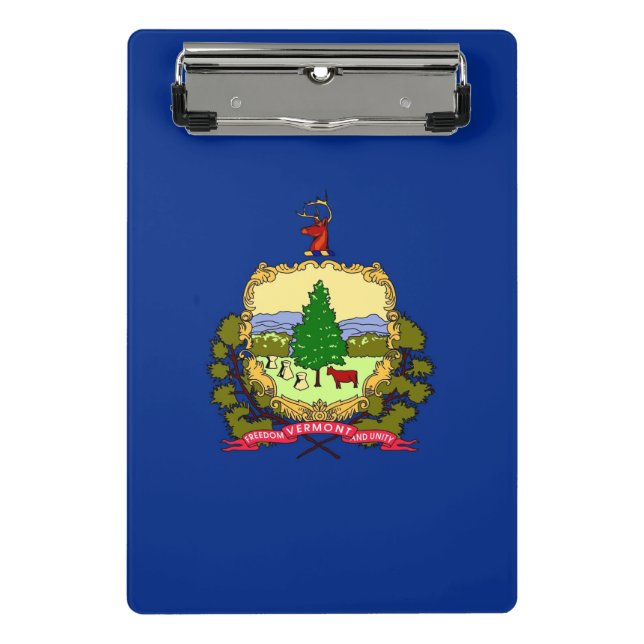 Porte-bloc Mini porte - bloc avec drapeau du Vermont, USA (Devant)