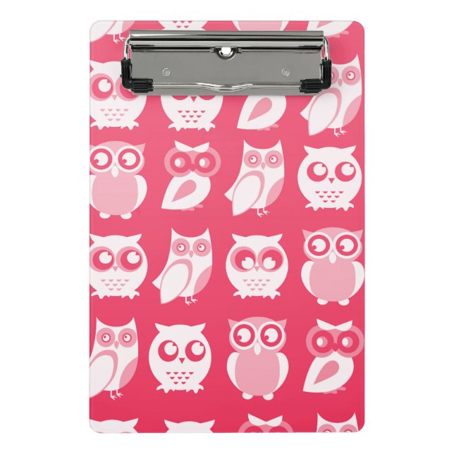 Porte-bloc Mini Porte - bloc de Chouettes blanches (Devant)