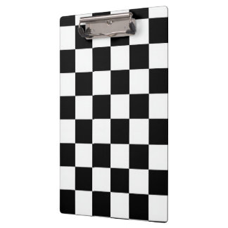 Porte-bloc Minimalist Retro Checkered – Monochrome Streetwear