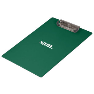 Porte-bloc Minimaliste texte personnalisé gras vert