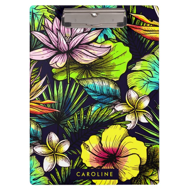 Porte-bloc Modèle floral (Devant)