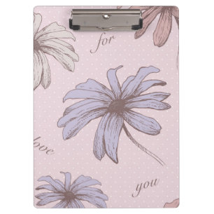 Porte-bloc Modèle floral moderne romantique pour ses points r