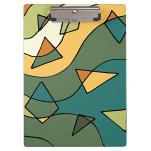 Porte-bloc Modèle vintage abstrait dessiné à la main