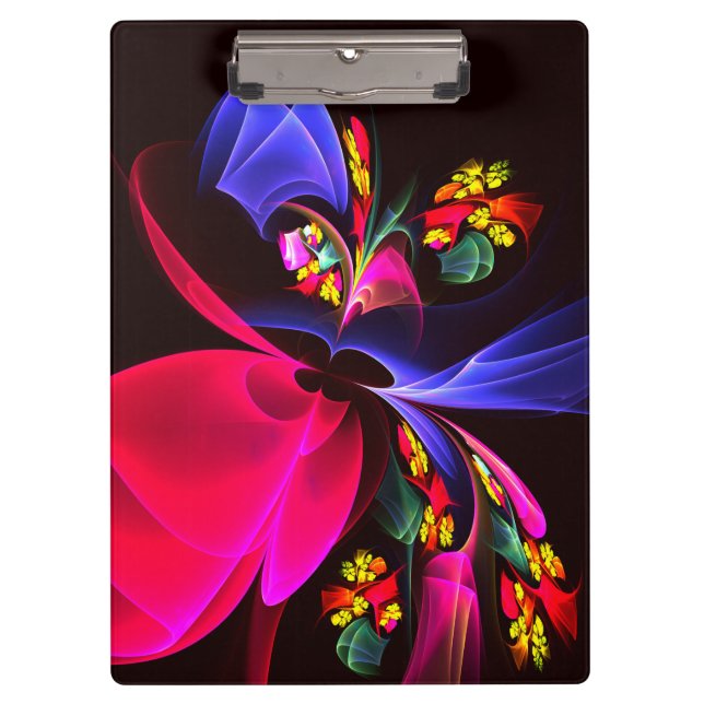 Porte-bloc Moderne coloré Floral Abstrait Art Motif #06 (Devant)