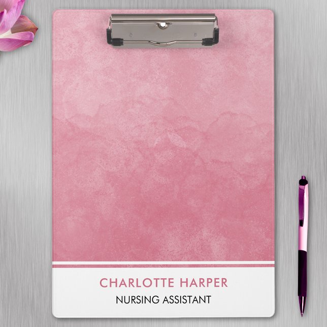 Porte-bloc Moderne Cute Elégante Aquarelle Laver Art Rose Ble (Créateur téléchargé)