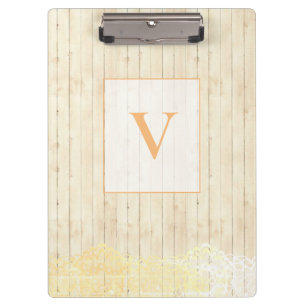 Porte-bloc Moderne Design Monogramme Bois Vintage 2