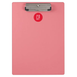 Porte-bloc Moderne Monogramme Professionnel Plat Initiales si