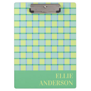 Porte-bloc moderne pastel bleu vert lime personnal