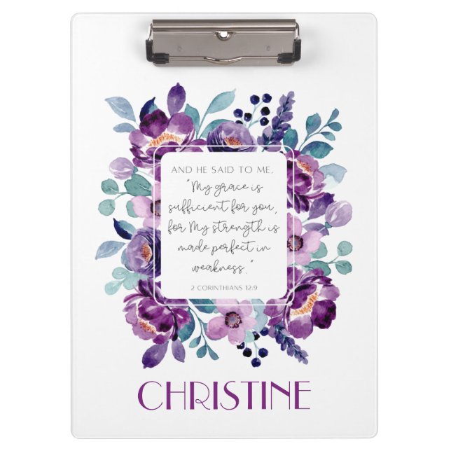 Porte-bloc Mon Porte - bloc d'aquarelle Grace violet  (Devant)