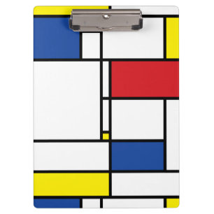 Porte-bloc Mondrial Minimaliste Géométrique De Stijl Art Mo