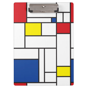 Porte-bloc Mondrial Minimaliste Géométrique De Stijl Art Mode