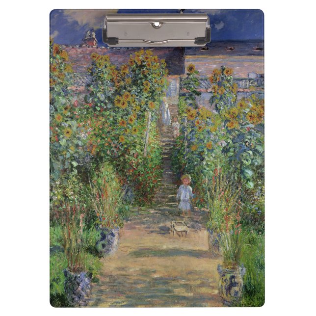 Porte-bloc Monet Garden Vetheuil Impressionim Peinture (Devant)