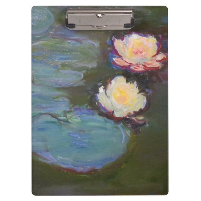 Porte-bloc Monet Water Lys Pond Nénuphars Peinture (Devant)
