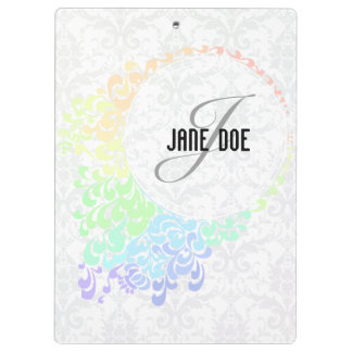 Porte-bloc [MONO-RAIN-1] Monogramme en filigrane