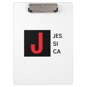 Porte-bloc Monogramme de nom professionnel élégant moderne