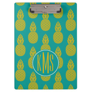 Porte-bloc Monogramme du fruit tropical   d'ananas