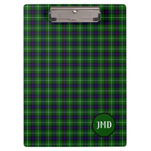 Porte-bloc Monogramme écossais MacDonald Tartan