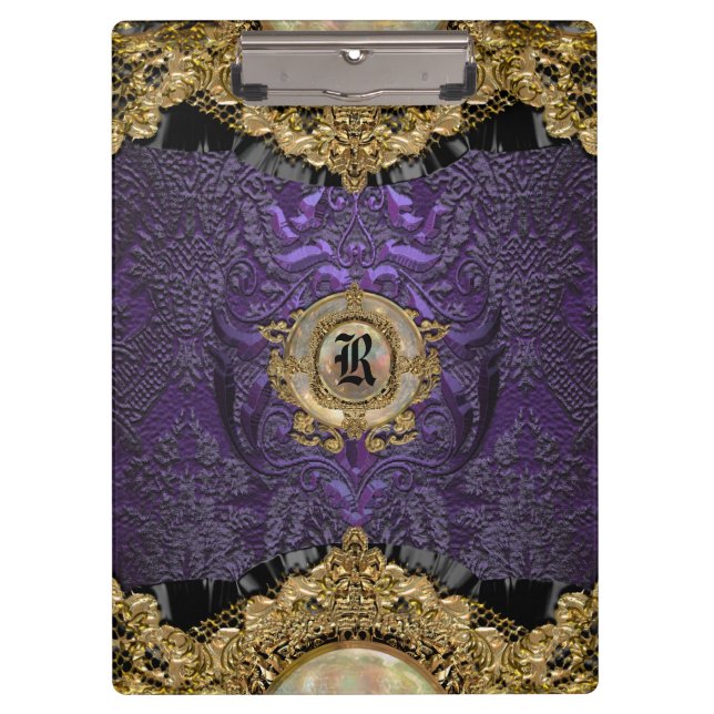 Porte-bloc Monogramme Élégant de Chalchadoriz Regal (Devant)